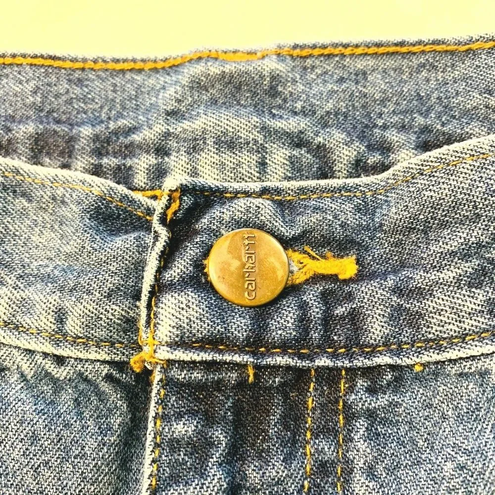 Vtg Carhartt Carpenter Original Dungaree Fit Jeans 36x30.5 Workwear Medium EUC‎
